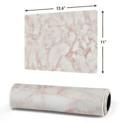 Rose Gold Marble Gaming Mouse Pad