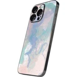 Rose Quartz & Serenity Splatter IPhone 15 Pro Max Skin -Skinit Store rose quartz serenity splatter iphone 15 pro max skin 1694187182 SKNSERNTY19IP15PM PR 02