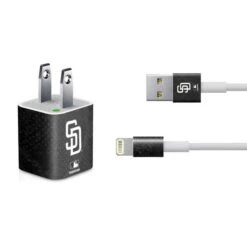 MLB San Diego Padres Dark Wash IPhone Charger (5W USB) Skin
