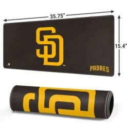 MLB San Diego Padres - Solid Distressed Gaming Mouse Pad -Skinit Store san diego padres solid distressed extra large gaming mouse pad 1679605015 MSPMLBSDP08GAMGXL PR 02