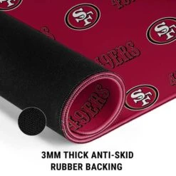 NFL San Francisco 49ers Blitz Series Gaming Mouse Pad -Skinit Store san francisco 49ers blitz series extra large gaming mouse pad 1655246157 MSPNFLPTN28GAMGXL PR 04