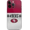 NFL San Francisco 49ers White Striped IPhone 15 Pro Skin -Skinit Store san francisco 49ers white striped iphone 14 pro skin 1662674338 SKNNFLWHT27IPH14P PR 01
