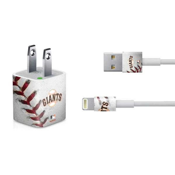 MLB San Francisco Giants Game Ball IPhone Charger (5W USB) Skin 3 MLB San Francisco Giants Game Ball IPhone Charger (5W USB) Skin