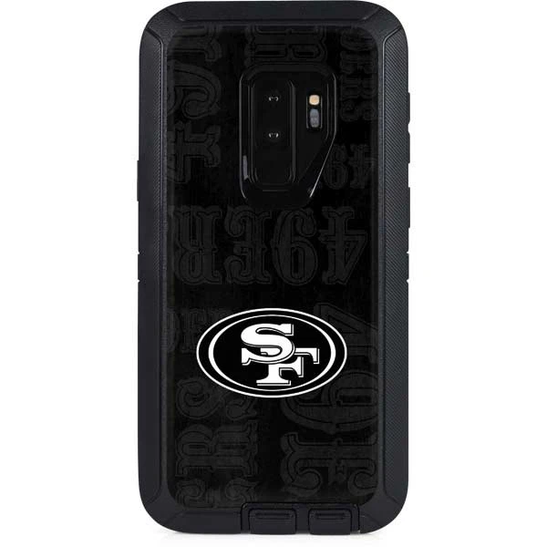 NFL San Franciso 49ers Black & White Otterbox Defender Galaxy Skin 3 NFL San Franciso 49ers Black & White Otterbox Defender Galaxy Skin