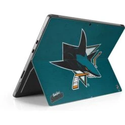 NHL San Jose Sharks Distressed Surface Pro 9 Skin -Skinit Store san jose sharks distressed surface pro 9 skin 1680312235 SKNDISSNJ01MSSRP9 PR 03