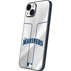 MLB Seattle Mariners Home Jersey IPhone 14 Plus Skin -Skinit Store seattle mariners home jersey iphone 14 plus skin 1679670133 SKNMLBSEM03IPH14M PR 02
