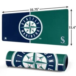 MLB Seattle Mariners Split Gaming Mouse Pad -Skinit Store seattle mariners split extra large gaming mouse pad 1678437513 MSPCVSMLB25GAMGXL PR 02