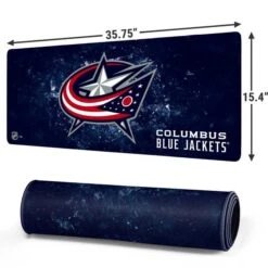 NHL Columbus Blue Jackets Iced -Skinit Store shtnhl03 extra large gaming mouse pad 1668025452 MSPSHTNHL03GAMGXL PR 02