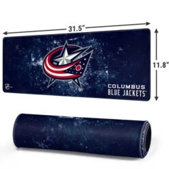 NHL Columbus Blue Jackets Iced -Skinit Store shtnhl03 large gaming mouse pad 1668022646 MSPSHTNHL03GAMGLG PR 02