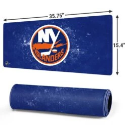 NHL New York Islanders Iced -Skinit Store shtnhl16 extra large gaming mouse pad 1668025452 MSPSHTNHL16GAMGXL PR 02