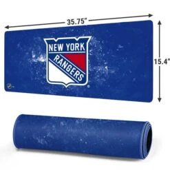 NHL New York Rangers Iced -Skinit Store shtnhl26 extra large gaming mouse pad 1668025453 MSPSHTNHL26GAMGXL PR 02