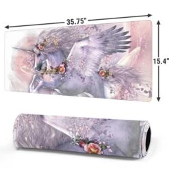 Spring Flight Unicorn By Laurie Prindle Gaming Mouse Pad -Skinit Store spring flight unicorn extra large gaming mouse pad 1694114766 MSPTCLRPD02GAMGXL PR 02