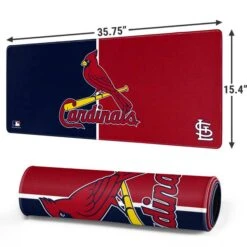 MLB St. Louis Cardinals Split Gaming Mouse Pad -Skinit Store st. louis cardinals split extra large gaming mouse pad 1678437513 MSPCVSMLB26GAMGXL PR 02