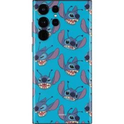 Disney Lilo And Stitch Face Expression Pattern Galaxy S22 Ultra Skin
