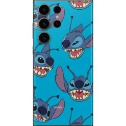 Disney Lilo And Stitch Face Expression Pattern Galaxy S23 Ultra Skin