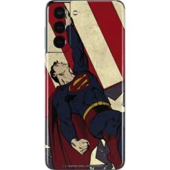 DC Comics Superman Vintage Pose American Flag Galaxy S21 5G Skin