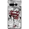 DC Comics Superman Comic Pattern Logo In Red Google Pixel 7 Pro Skin