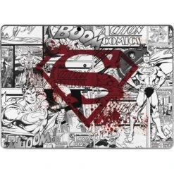 DC Comics Superman Comic Pattern Logo In Red Surface Pro 8 Skin
