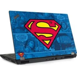 DC Comics Superman Logo Background Pattern Lenovo ThinkPad Skin