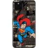 DC Comics Superman Vintage Action Pose Pattern Google Pixel 5a Skin