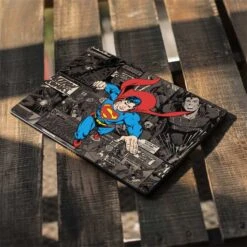 DC Comics Superman Vintage Action Pose Pattern Google Pixel Slate Skin -Skinit Store superman mixed media google pixel slate skin 1545185578 SKNDCMIXM05GPXSLT PR 04