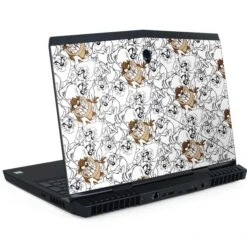 Looney Tunes Tasmanian Devil Super Sized Pattern Dell Alienware Skin