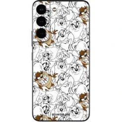 Looney Tunes Tasmanian Devil Super Sized Pattern Galaxy S22 Skin