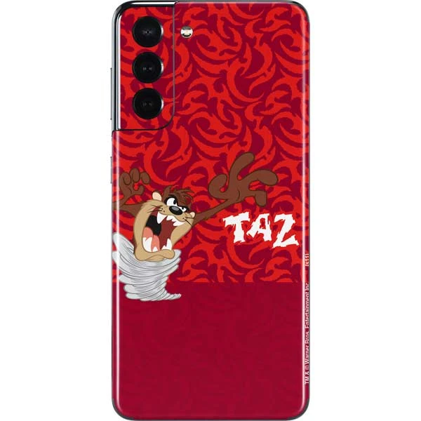 Looney Tunes Tasmanian Devil Swirl Galaxy S21 5G Skin 3 Looney Tunes Tasmanian Devil Swirl Galaxy S21 5G Skin