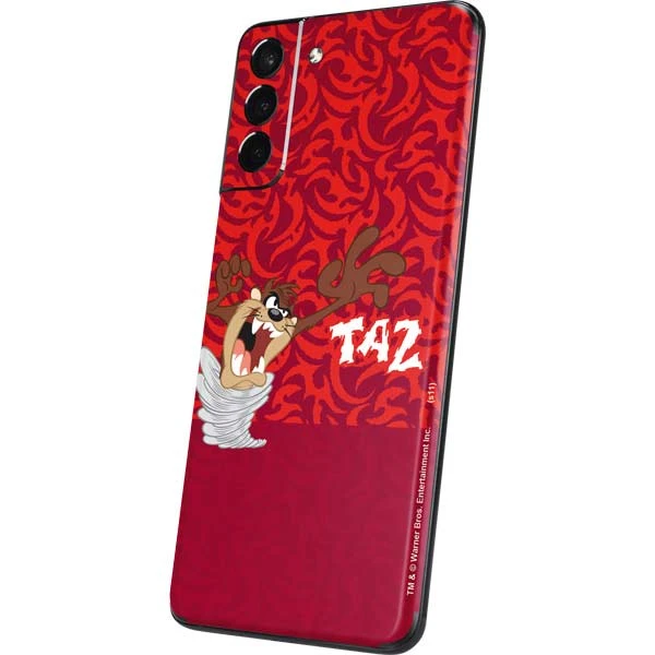Looney Tunes Tasmanian Devil Swirl Galaxy S21 5G Skin 4 Looney Tunes Tasmanian Devil Swirl Galaxy S21 5G Skin - Image 2