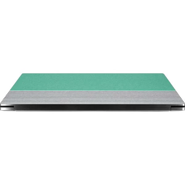 Teal And Grey Stripes Dell XPS Skin 5 Teal And Grey Stripes Dell XPS Skin - Image 3