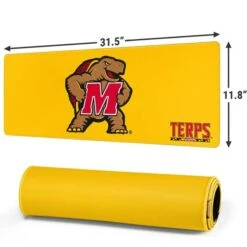 University Of Maryland Terps Yellow Gaming Mouse Pad -Skinit Store terrapins logo large gaming mouse pad 1711038227 MSPMDTRPN04GAMGLG PR 02