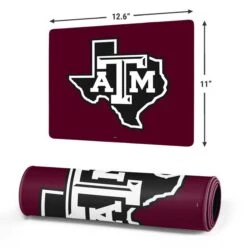 Texas A&M University Black Logo Gaming Mouse Pad