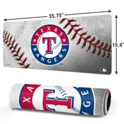MLB Texas Rangers Game Ball Gaming Mouse Pad -Skinit Store texas rangers game ball extra large gaming mouse pad 1678437517 MSPMLBTXR15GAMGXL PR 02