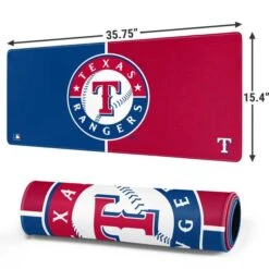 MLB Texas Rangers Split Gaming Mouse Pad -Skinit Store texas rangers split extra large gaming mouse pad 1678437513 MSPCVSMLB28GAMGXL PR 02