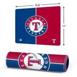 MLB Texas Rangers Split Gaming Mouse Pad
