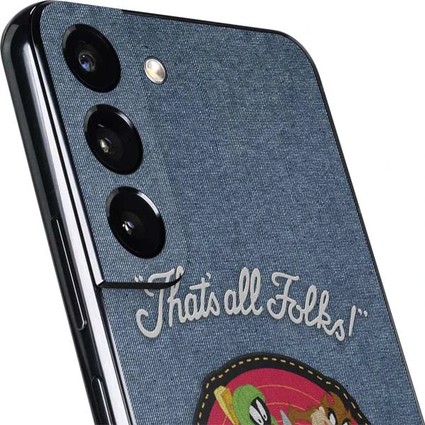 Looney Tunes Thats All Folks Patch Galaxy S22 Skin 5 Looney Tunes Thats All Folks Patch Galaxy S22 Skin - Image 3