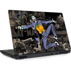 DC Comics The Joker Vintage Action Pose Pattern Lenovo ThinkPad Skin
