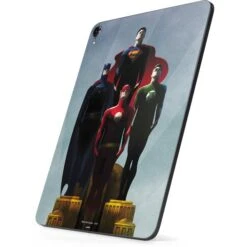 Justice League Standing Pose Team Apple IPad Pro Skin -Skinit Store the justice league ipad pro 11in 2018 skin 1542248952 SKNJSTCLG04IPRO11 PR 02