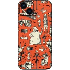 Disney The Nightmare Before Christmas Character Pattern Print IPhone 14 Plus Skin