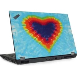 Liquid Blue Tie Dye Heart Lenovo ThinkPad Skin