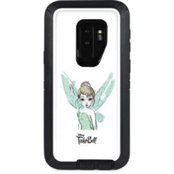 Disney Tinker Bell Watercolor Fairy Art Otterbox Defender Galaxy Skin