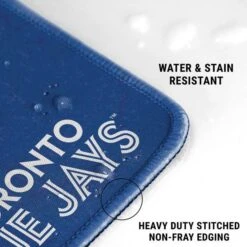 MLB Toronto Blue Jays Solid Distressed Gaming Mouse Pad -Skinit Store toronto blue jays solid distressed extra large gaming mouse pad 1678437516 MSPMLBTBJ15GAMGXL PR 03