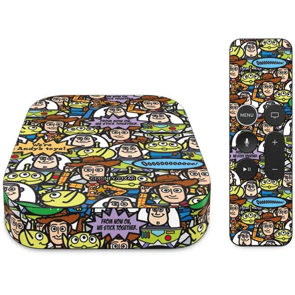 Disney Toy Story Characters Collage Pattern Apple TV Skin 3 Disney Toy Story Characters Collage Pattern Apple TV Skin