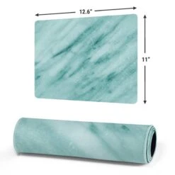 Turquoise Marble Gaming Mouse Pad