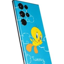 Looney Tunes Tweety Bird Flying Galaxy S22 Ultra Skin -Skinit Store tweety bird flying galaxy s22 ultra skin 1646439155 SKNTWEETY04GLX22U PR 03