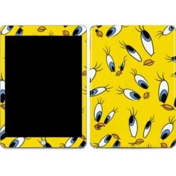 Looney Tunes Tweety Bird Super Sized Pattern Apple IPad Skin
