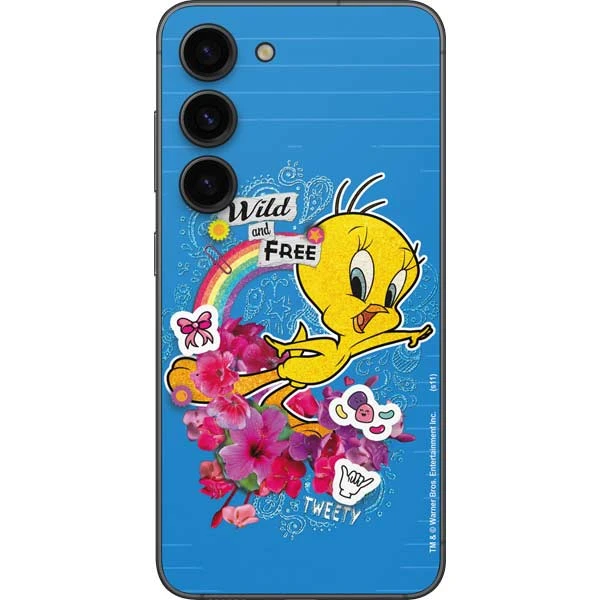 Looney Tunes Tweety Bird Wild And Free Galaxy S23 Skin 3 Looney Tunes Tweety Bird Wild And Free Galaxy S23 Skin
