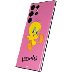 Looney Tunes Tweety Pinky Galaxy S22 Ultra Skin -Skinit Store tweety pinky galaxy s22 ultra skin 1646439155 SKNTWEETY03GLX22U PR 02