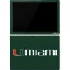 University Of Miami Horizontal Mark On Green Surface Pro 7 Skin