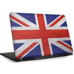 United Kingdom Flag Distressed Dell Inspiron Skin